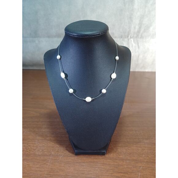 Silpada Pearl And Mother Of Pearl Sterling Necklace 16" Inch - Picture 1 of 10